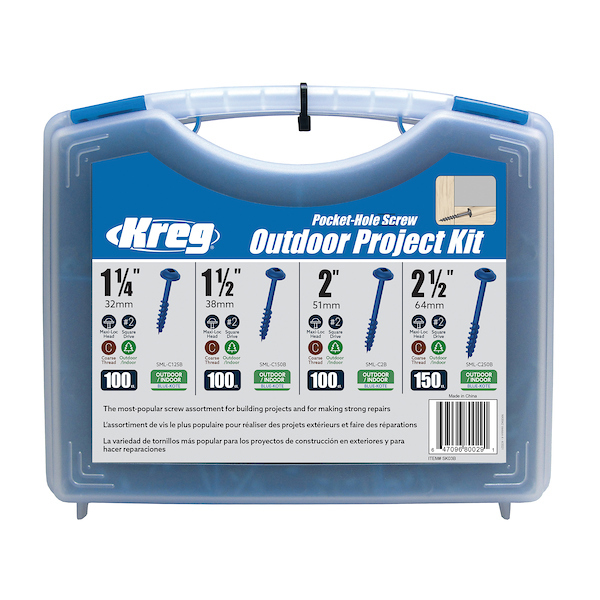 KREG® SK03B Blue-Kote Pocket-Hole Screw Project Kit