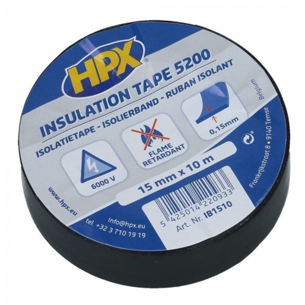HPX INSULATING TAPE BLACK 19MMX10M