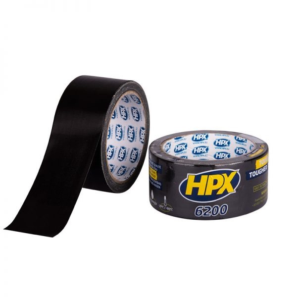 HPX CLOTH TAPE BLACK 48MMX10M