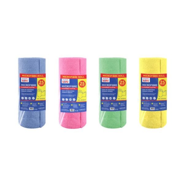 SUPER KLIN M/FIBER VALUE PACK 25PCS