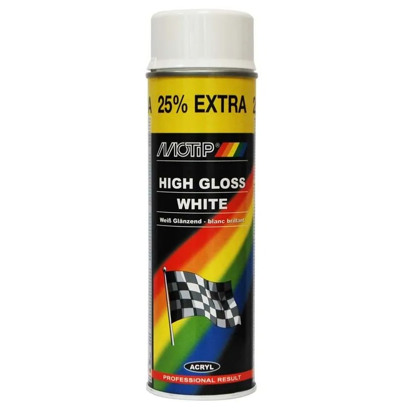 MOTIP SPRAY GLOSS WHITE 500ML