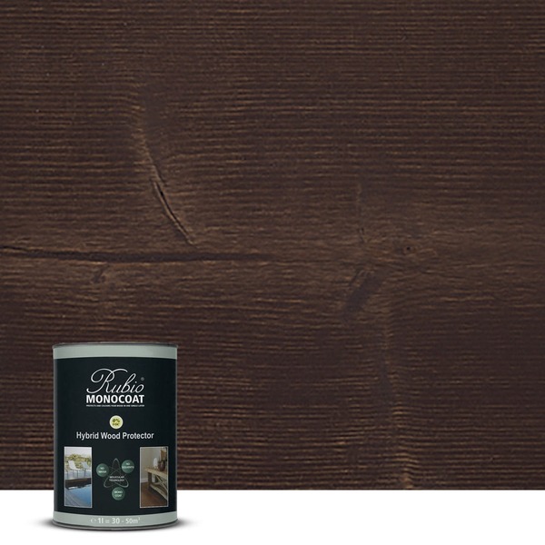 RUBIO MONOCOAT OIL HYBRID WOOD PROTECTOR, TC, CHOCOLATE 1L 30 m²
