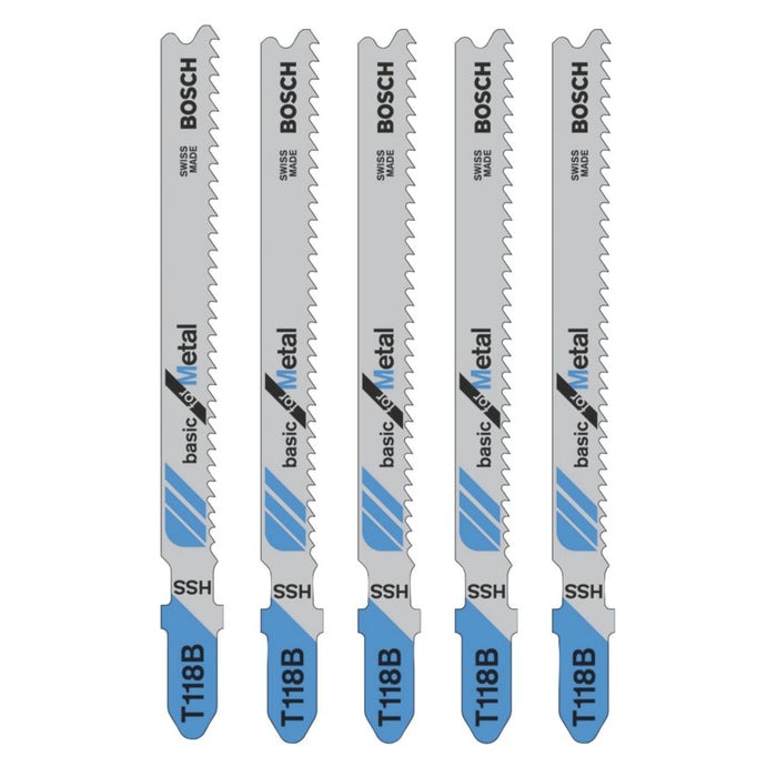 BOSCH T118B JIGSAW BLADES 5PCS