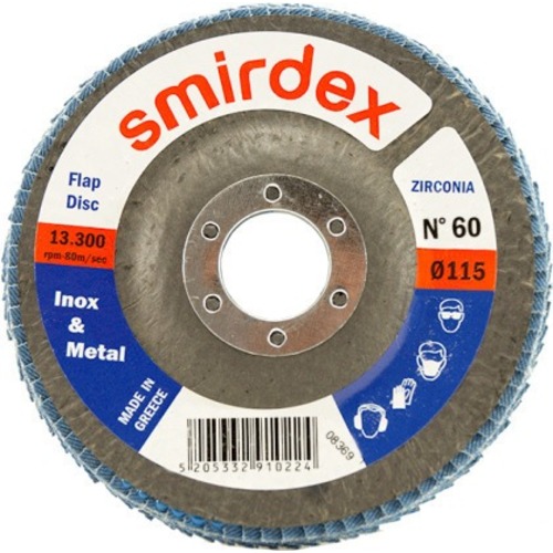SMIRDEX FLAP DISC 115MM P100