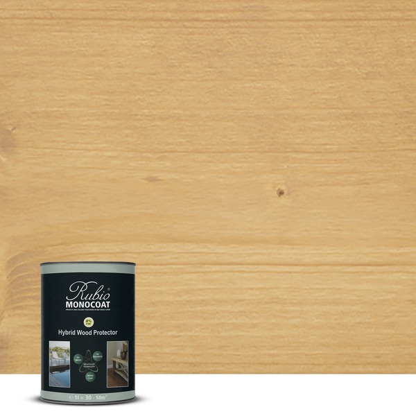 RUBIO MONOCOAT OIL HYBRID WOOD PROTECTOR, TC, TEAK 1L 30 m²