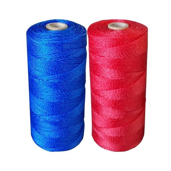 PP MULTIFILAMENT TWISTED ROPE 1.3MM X 225G BLUE/RED