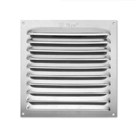VENTILATION GRILL 145X145MM SILVER