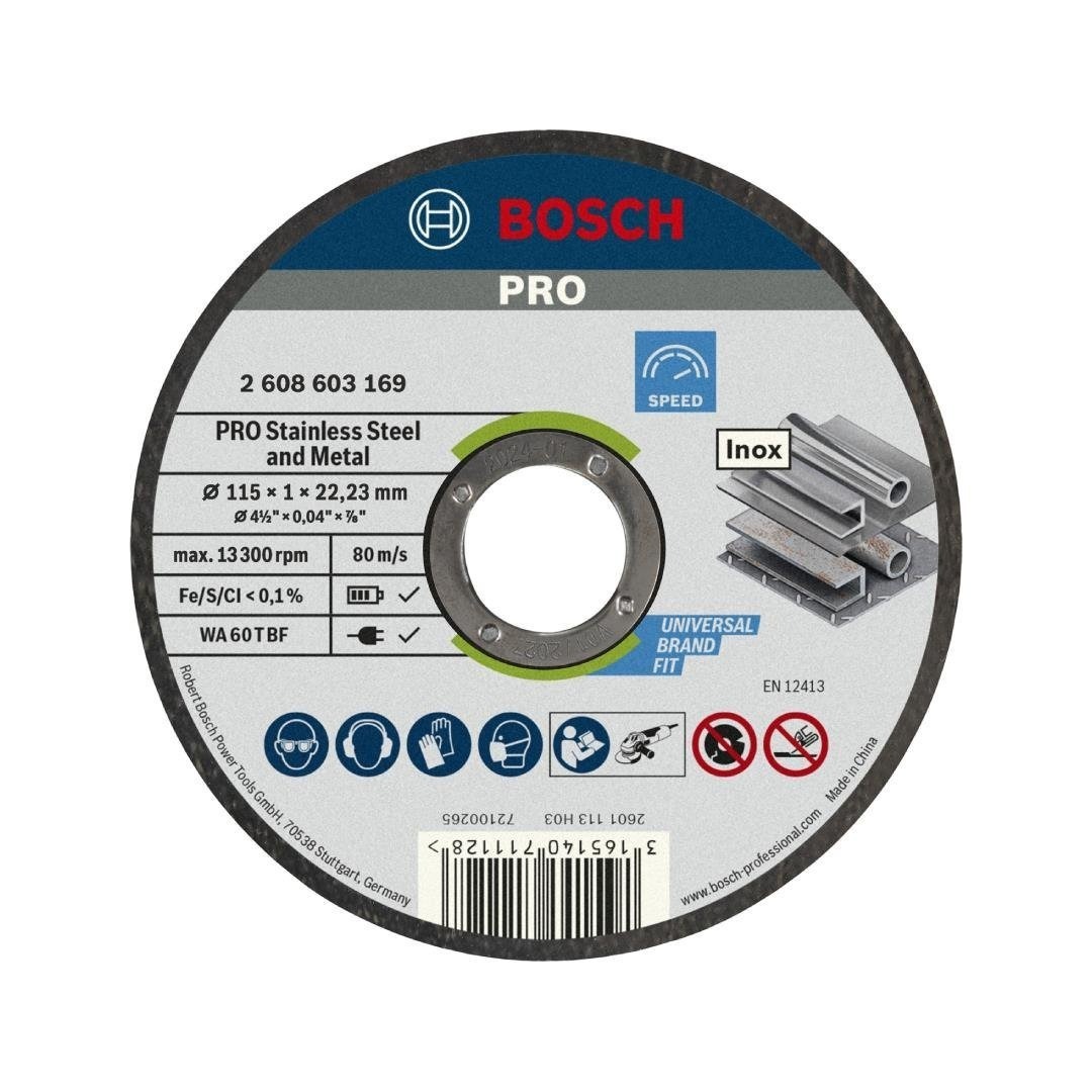 BOSCH PRO CUTTING DISC INOX 125X1MM 10PCS