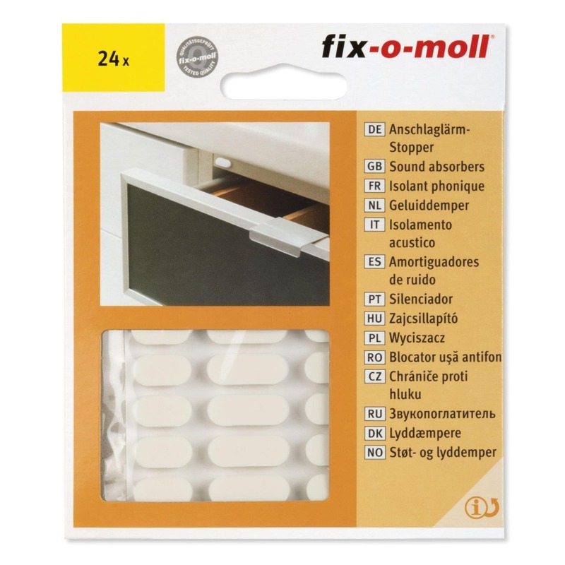 SOUND ABSORBER 24PCS 4MM WHITE