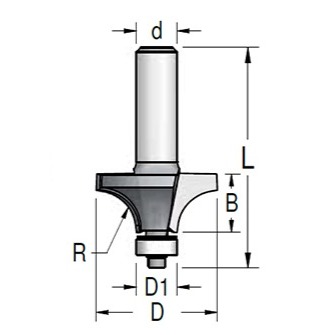 WPW RW06004 ROUNDING OVER 1/4R 1/4'' SHANK