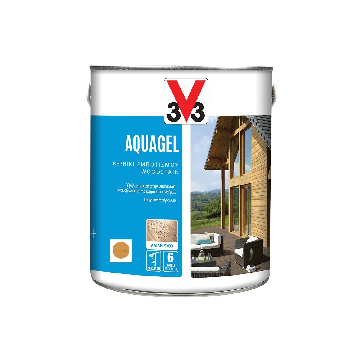 750ml CLEAR AQUAGEL WOODSTAIN V33