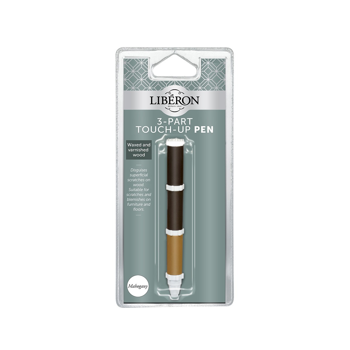 3-PART MAHOGANY TOUCH UP PEN LIBERON