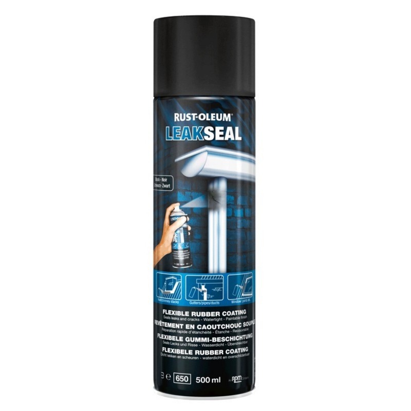 500ML BLACK LEAKSEAL SPRAY RUSTOLEUM