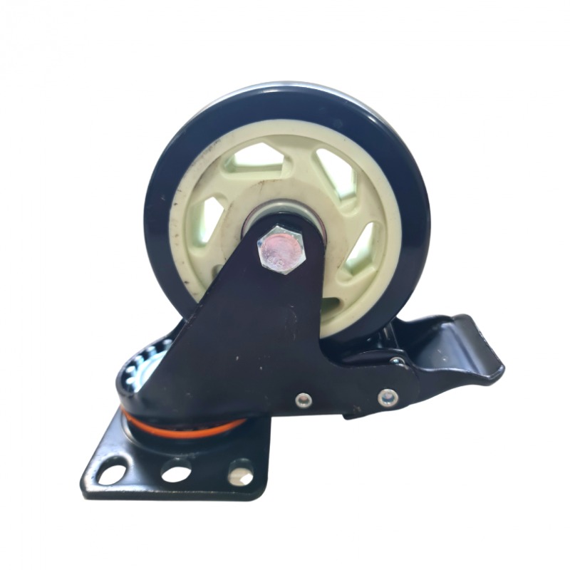 HEAVY DUTY TIRE WHEEL WITH BRAKE -50mm