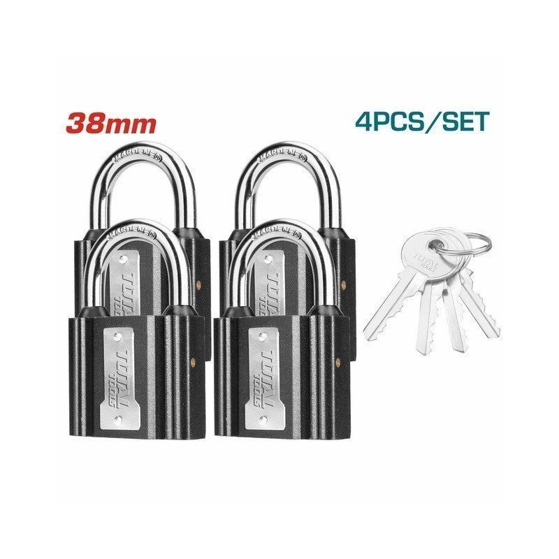 TOTAL LOUKETA MAVRA SET 4PCS SAME KEY 38MM