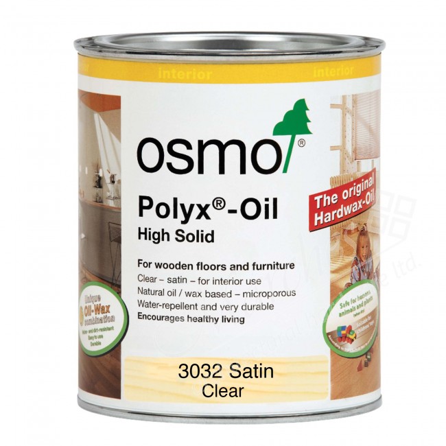 OSMO ORIGINAL POLYX-OIL CLEAR SATIN 3032 0.75L