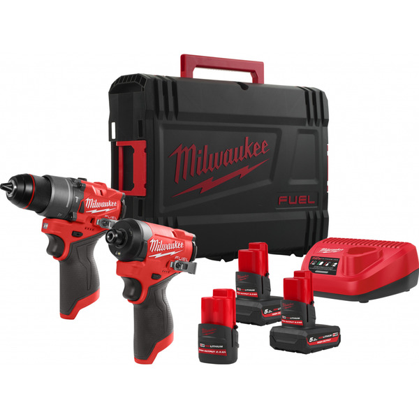 MILWAUKEE 4933492513 M12FPP2A2-5253XEU POWERPACK COMBO KIT 12V
