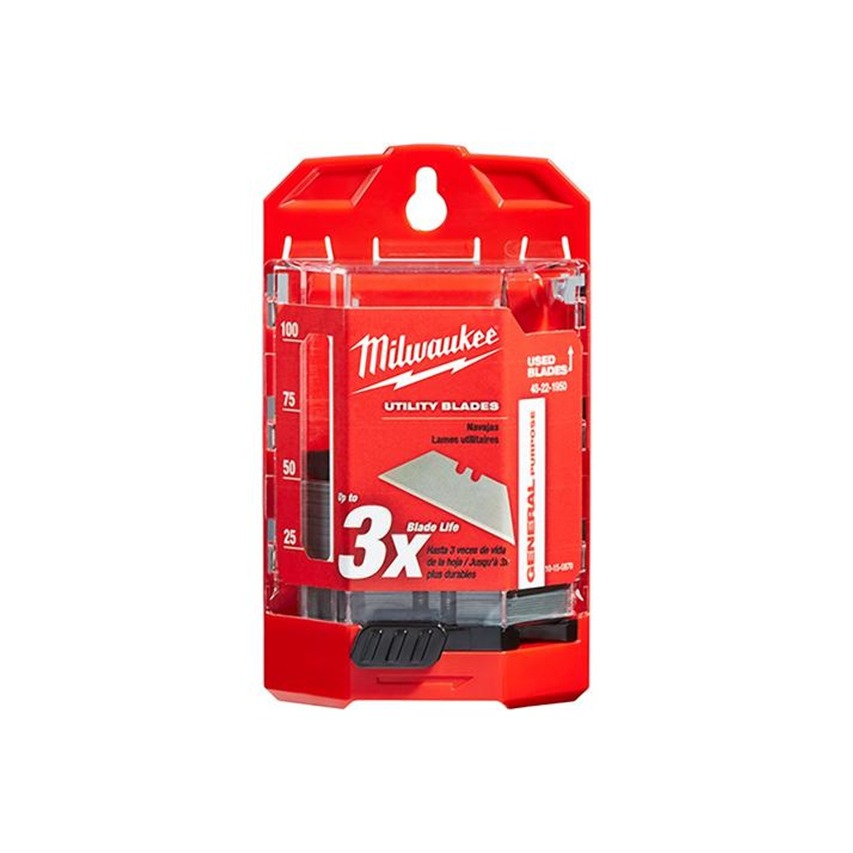 MILWAUKEE 48221950 UTILITY BLADES 50pcs 62X19MM