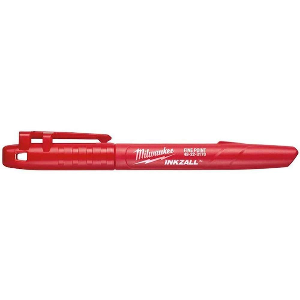 MILWAUKEE 48223170 RED INKZALL FINE POINT MARKER 1mm