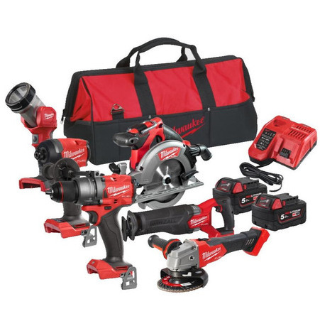 MILWAUKEE 4933480874 M18FPP6E3-502B POWERPACK COMBO KIT 18V