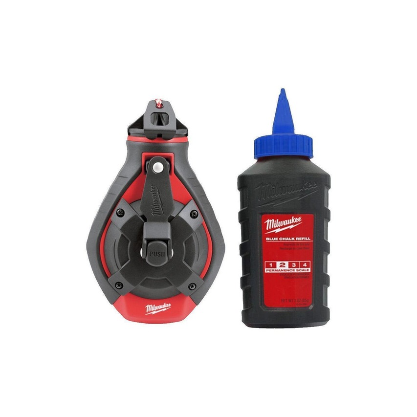 MILWAUKEE 4932493815 - 30M BOLD LINE CHALK REEL & BLUE CHALK REFILL