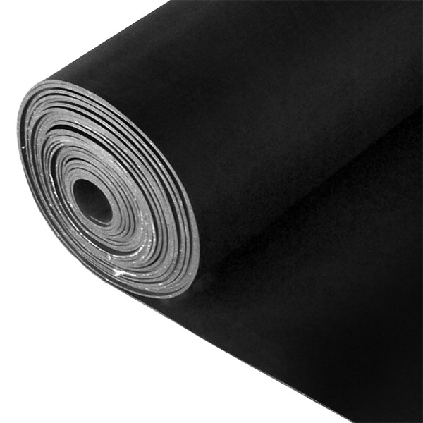 3MM X 1PLY RUBBER SHEETING WITH INSERTION BLACK 120CM