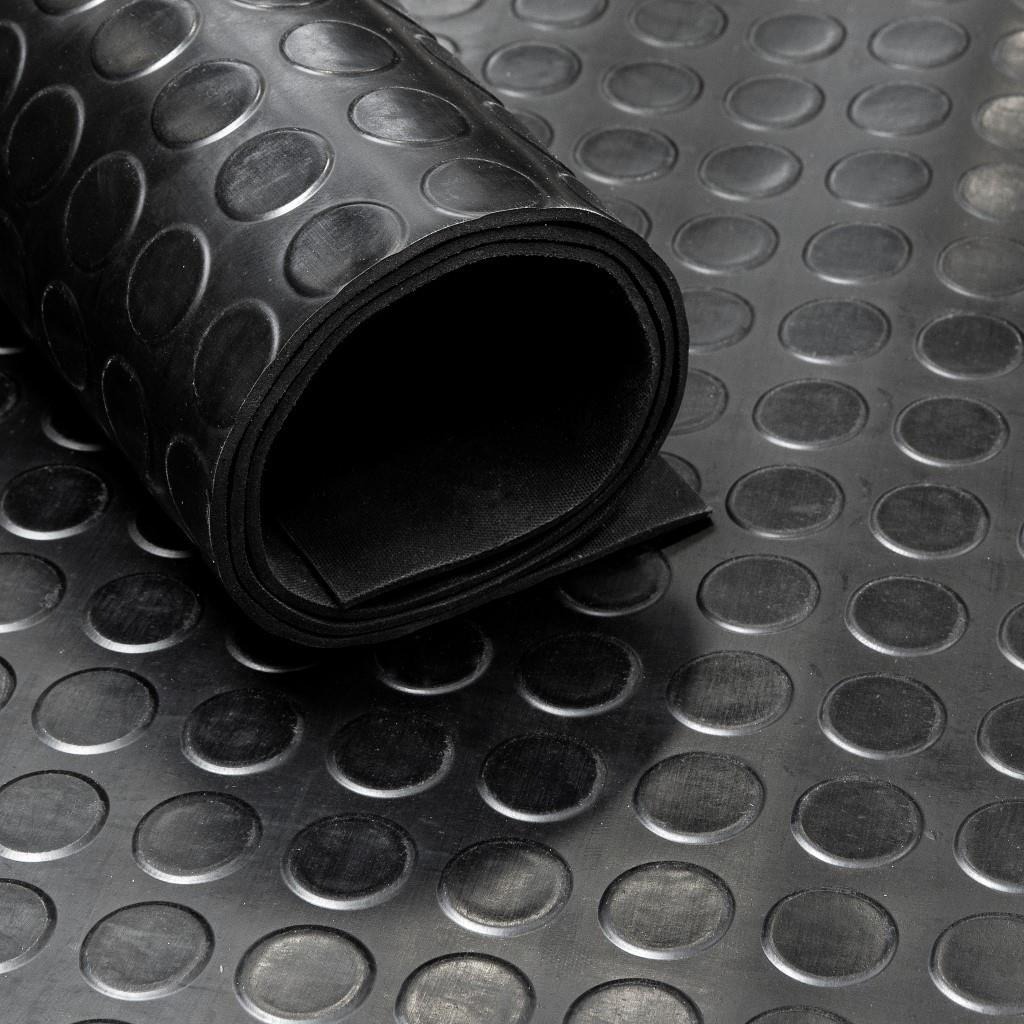 3MM X 1PLY RUBBER SHEETING WITH INSERTION BLACK TAPA 120CM