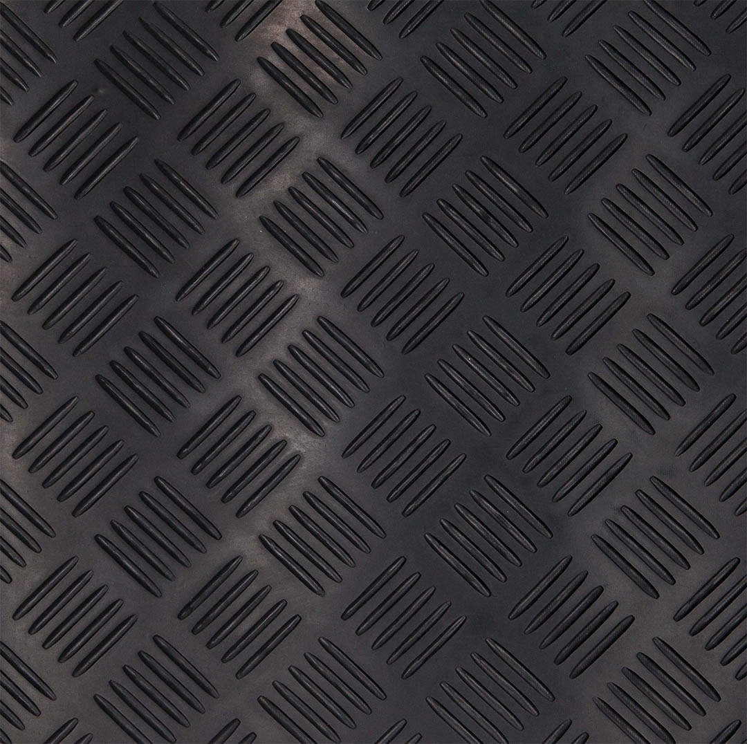 3MM X 1PLY RUBBER SHEETING TEAR WITH INSERTION BLACK 120CM