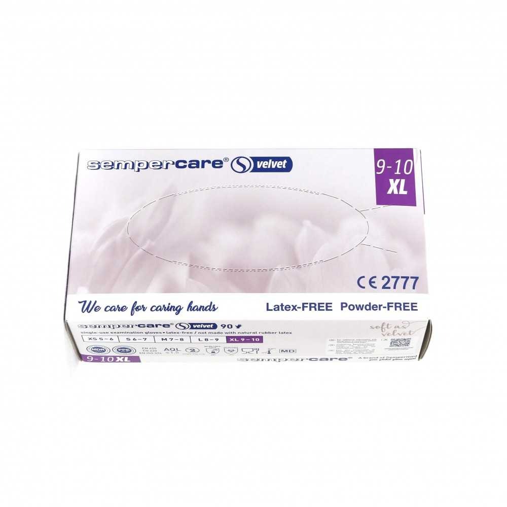NITRILE GLOVES VELVET 90PCS XLARGE