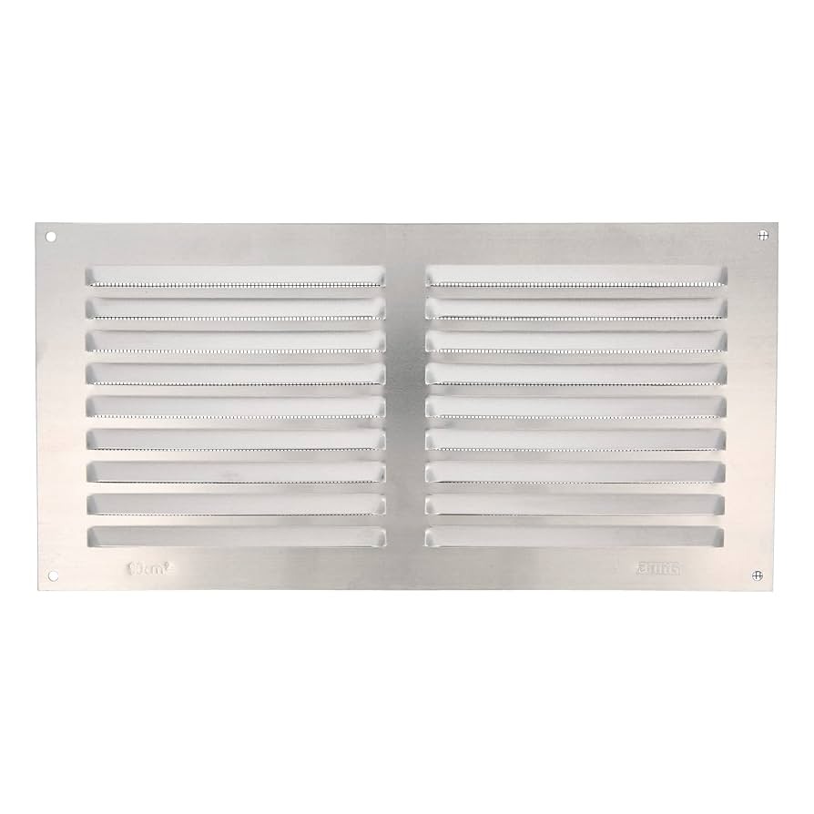 VENTILATION GRILL 0.6MM 10X20 SILVER