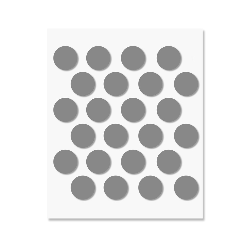 SELF-ADHESIVE SCREW HOLE STICKERS GREY TPTPADGR 20PCS