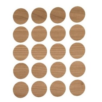 SELF-ADHESIVE SCREW HOLE STICKERS OAK TPTPADRO 20PCS