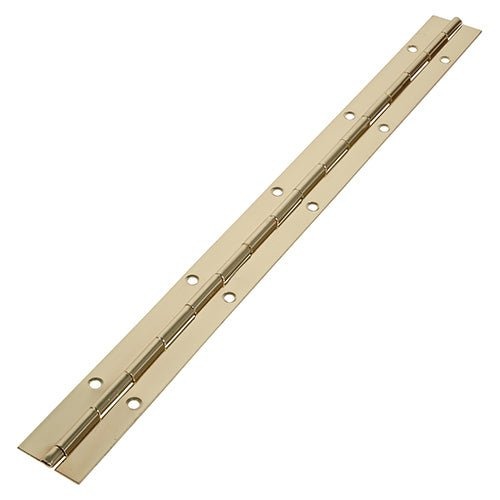 PIANO HINGE 32X0.6X2030MM BRASS PL
