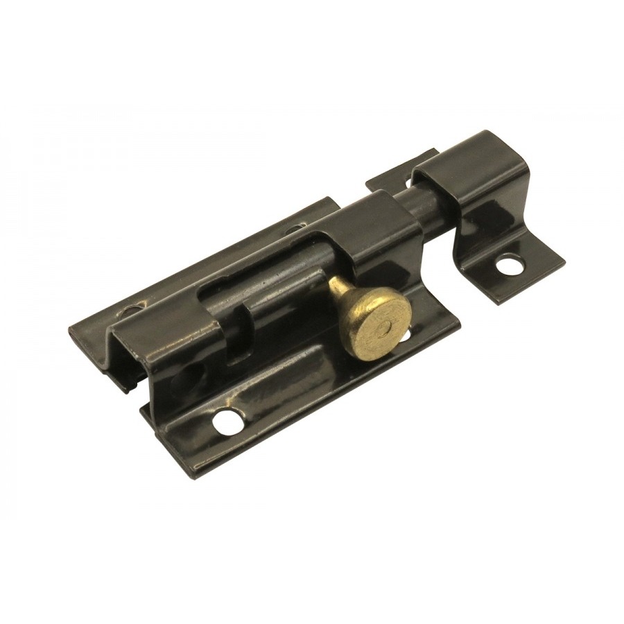 PADLOCK BOLT ROUND 70MM BLACK