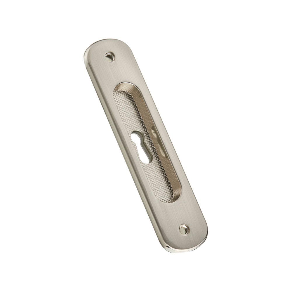 FURNITURE INSERT HANDLE 1139 WITH HOLE NICKEL MAT
