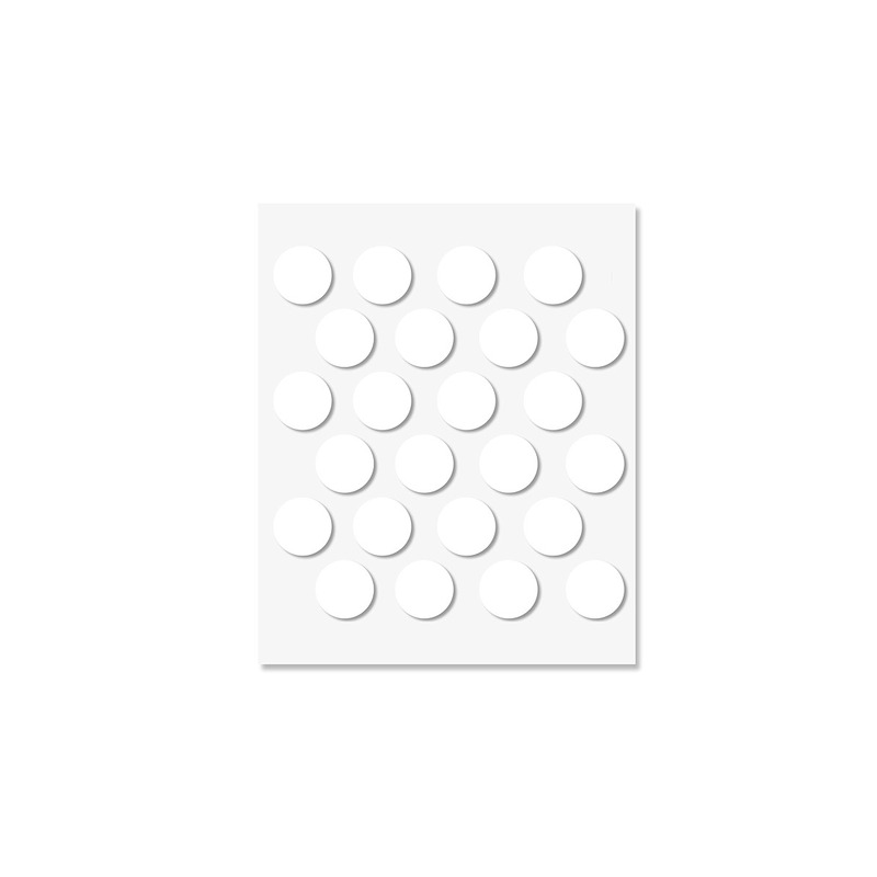 SELF-ADHESIVE SCREW HOLE STICKERS WHITE TPTPDBL 20PCS