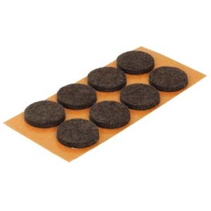 PW 2PCS 50MM SET FELTS BROWN