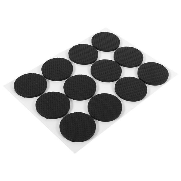 PW 12PCS 20MM NON-SLIP PADS BLACK