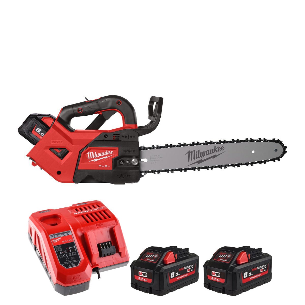 MILWAUKEE 4933479991 M18FTHCHS35-802 FUEL TOP HANDLE CHAINSAW 35CM 18V