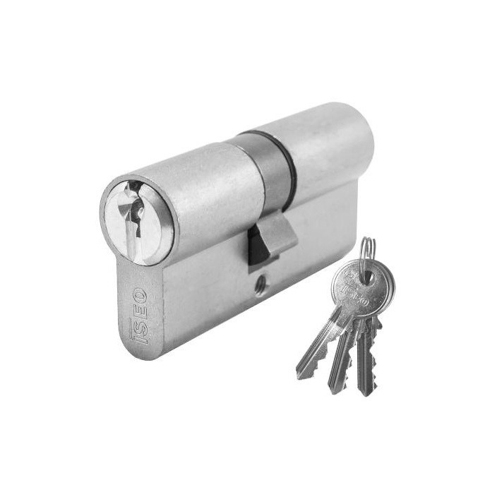 LOCK CYLINDER F5 60MM 30-30 NICKEL ISEO