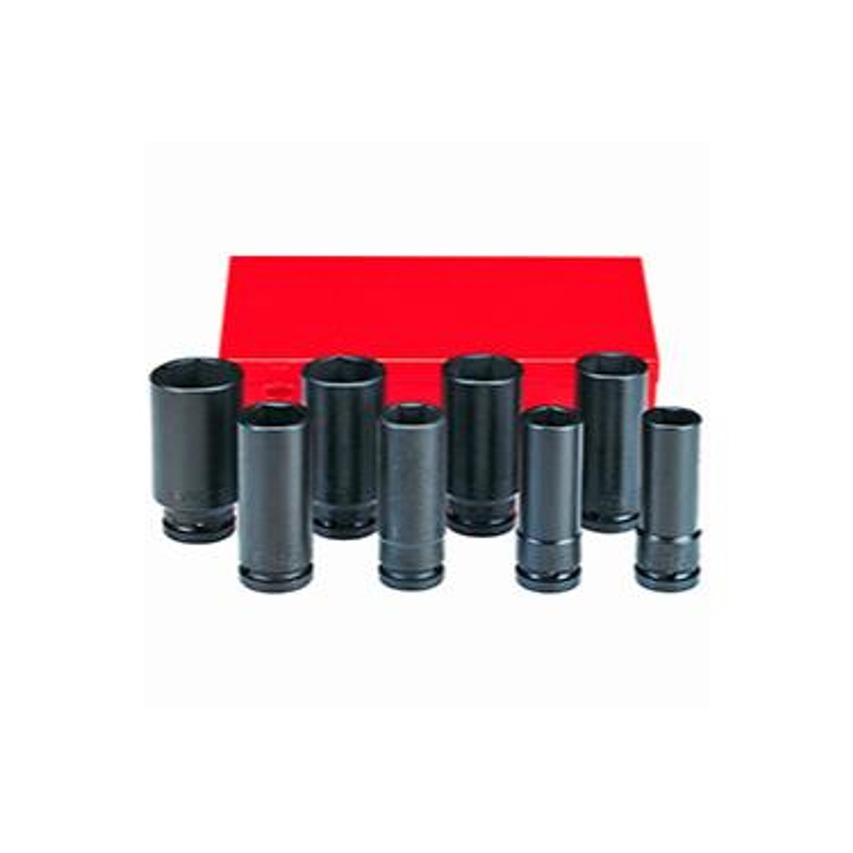 FORCE 6083D-3/4 DR DEEP IMPACT SOCKET 6PT 8PCS