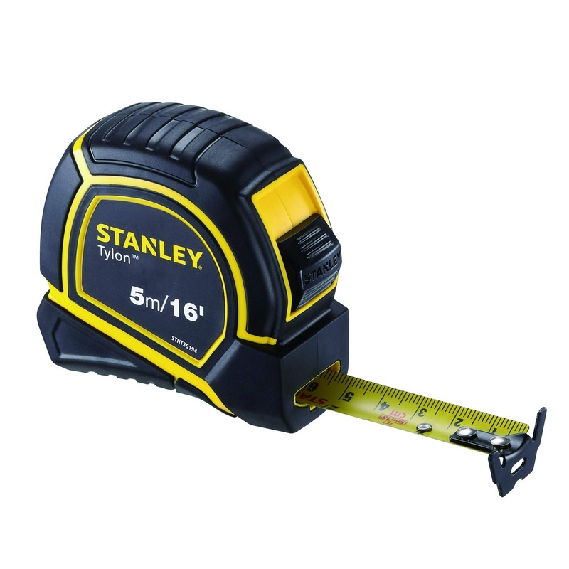 STANLEY TYLON TAPE MEASURE BLACK/YELLOW 5M