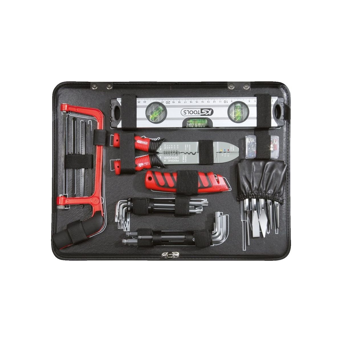 KS TOOLS 911.0727 SUPERLOCK UNI TOOL KIT, 127 PIECES, 1/4-INCH+1/2-INCH 5
