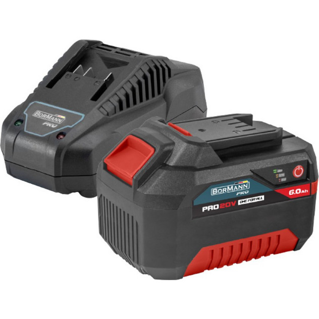 BORMANN BBP9960 Battery Set Capacity 6.0Ah 20V with Charger Starter Kit