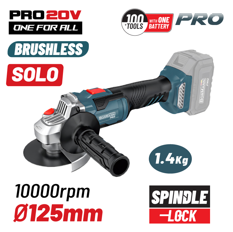 BORMANN BBP5305 Grinder 125mm Battery Brushless 20V Solo