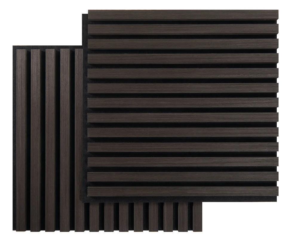 FIBROTECH 3D ACOUSTIC WALL PANEL SMOKED OAK 3