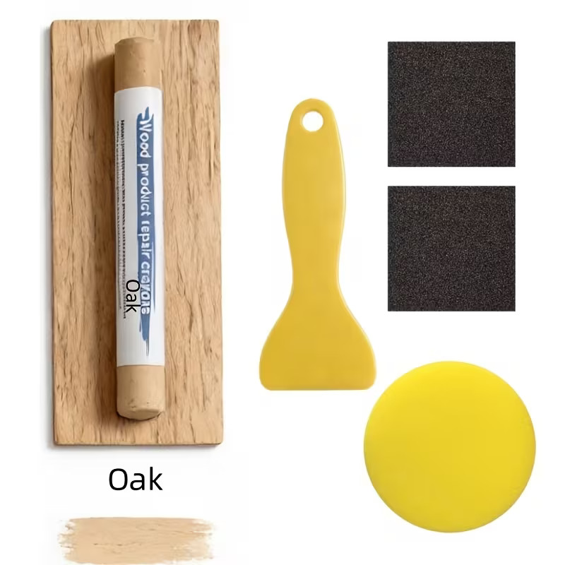 WOOD FILLER REPAIR WAX STICK OAK - KIT