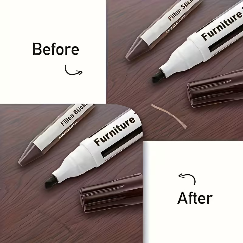 FURNITURE REPAIR MARKERS 10PCS + FILLER STICKS 10PCS + SHARPENER KIT 4