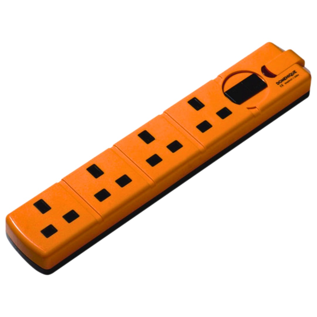 4 WAY UK HEAVY DUTY EXTENSION ORANGE
