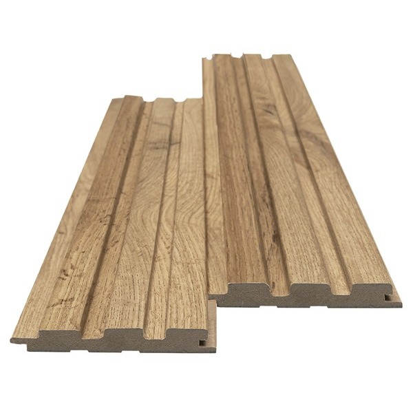 MDF 3D TWIX PANEL BEAT PECAN